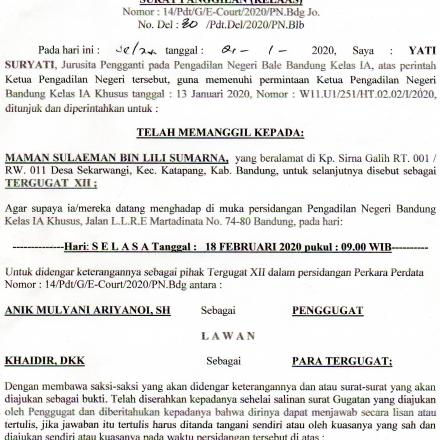 Album : surat masuk