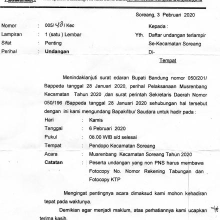 Album : surat masuk